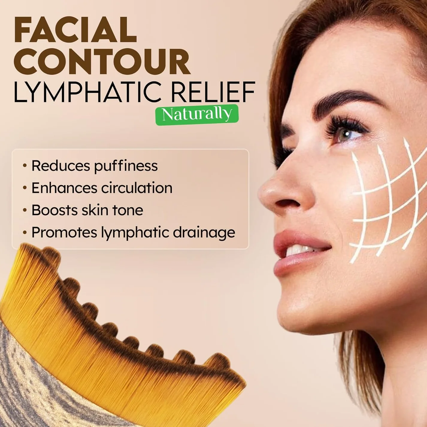 Comfyn™ Lymphatic Contour Face Brush